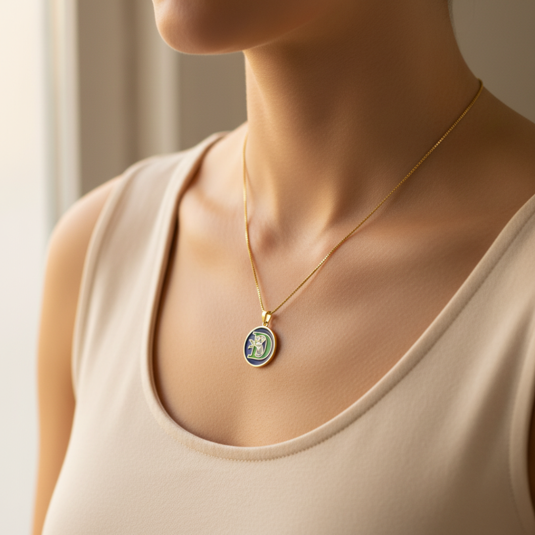 Koala Gold Plated Initials Pendant