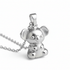 Sterling Silver 3D Koala Pendant