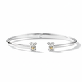 Sterling Silver Koala & 10k Gold Plated Heart Bangle